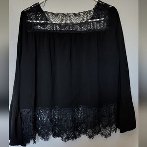 Black  Lace Top